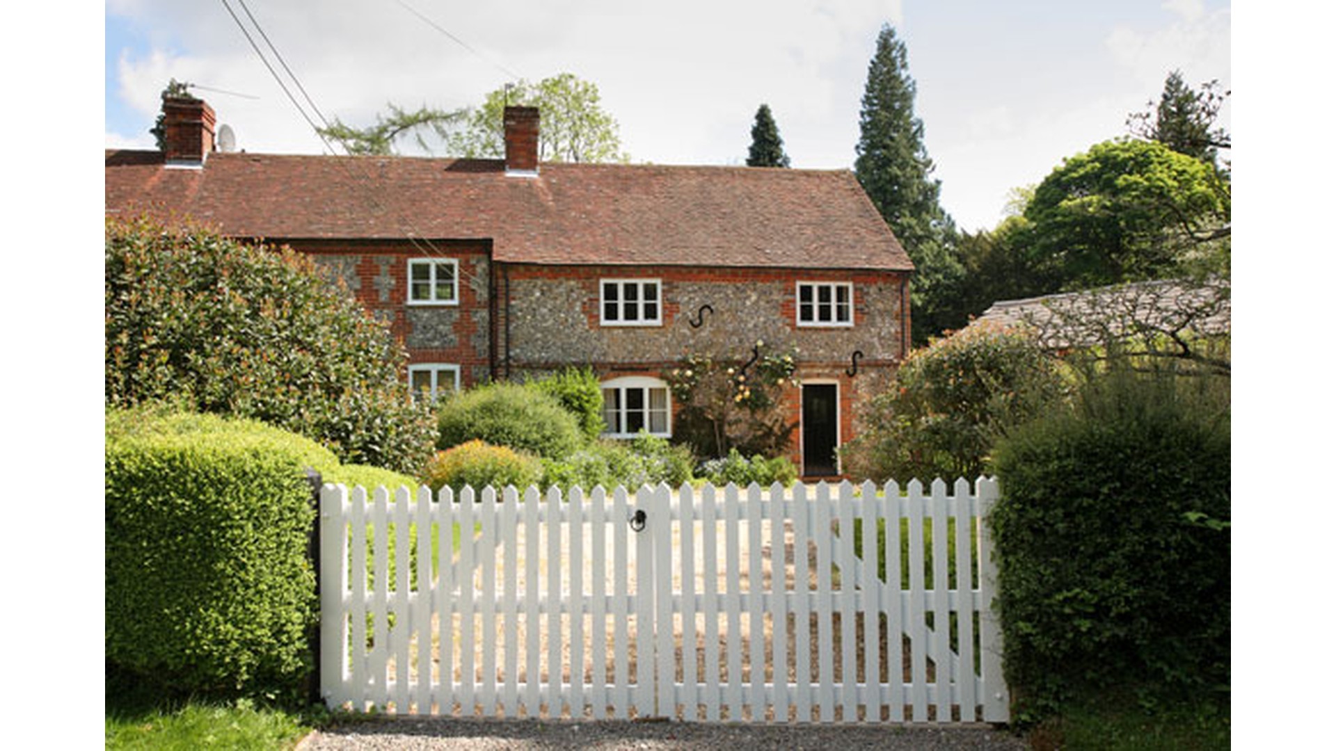 Wooden fence with gate