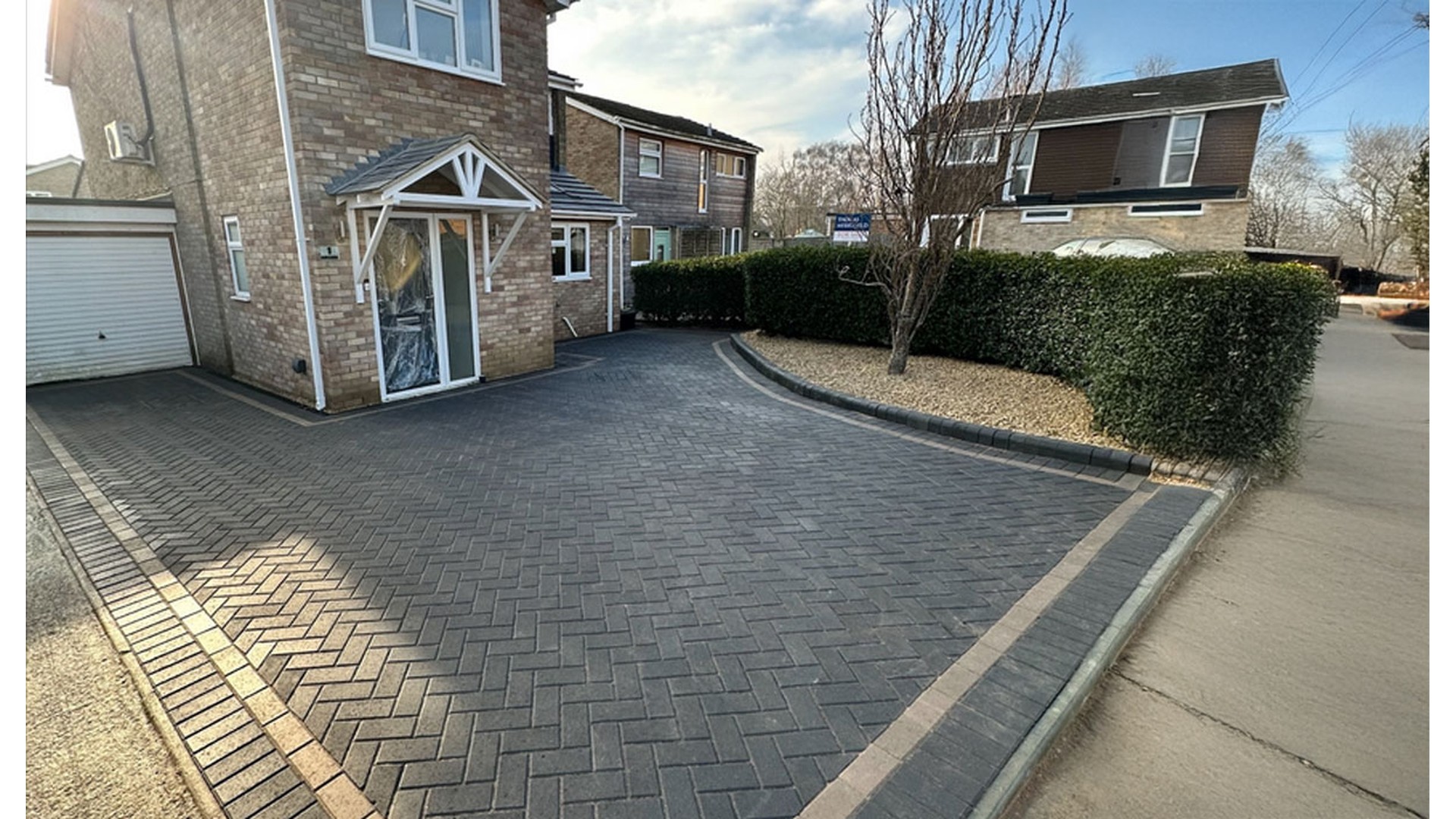 Block paving driveway